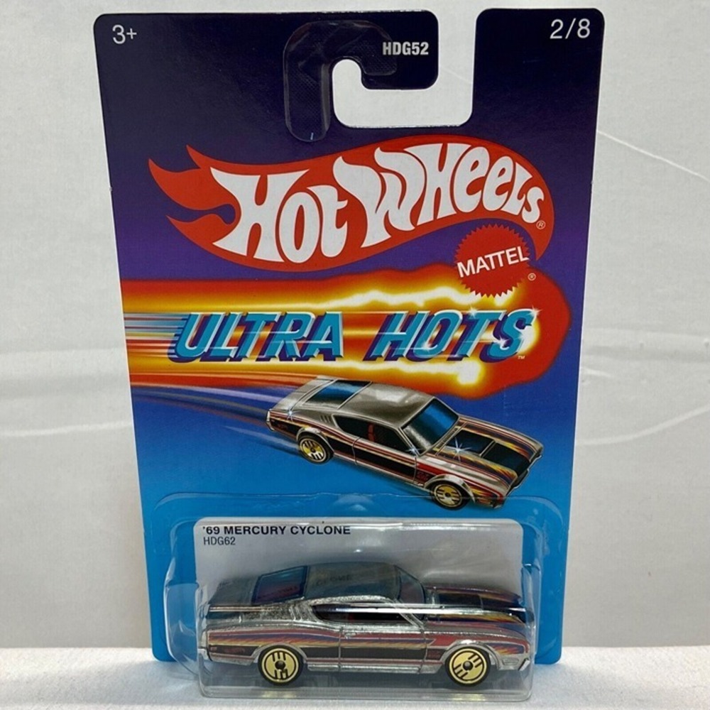 Hot Wheels '69‎ Mercury Cyclone Ultra Hots 2/8 HDG52 Die-cast Car 1:64 NIP 2022